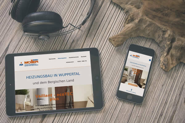 Responsive Website für Hans Möller GmbH Wuppertal